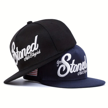Unisex Stoned Letter Embroidery Hip-hop Hats Baseball Caps Snapback Caps