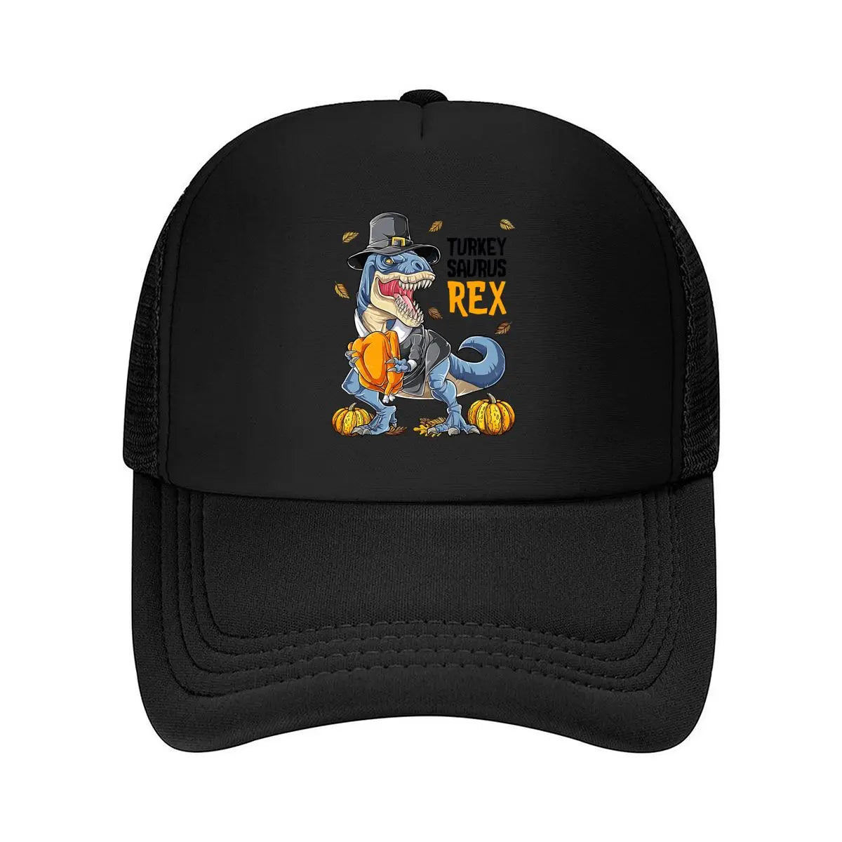 Turkey Saurus Rex Thanksgiving 2026 Mesh Baseball Cap