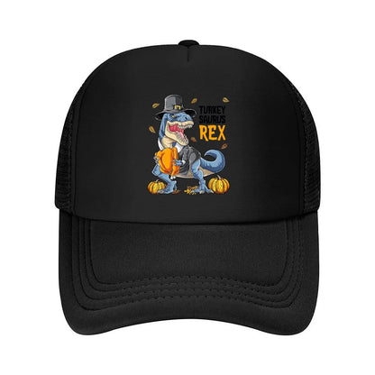 Turkey Saurus Rex Thanksgiving 2026 Mesh Baseball Cap
