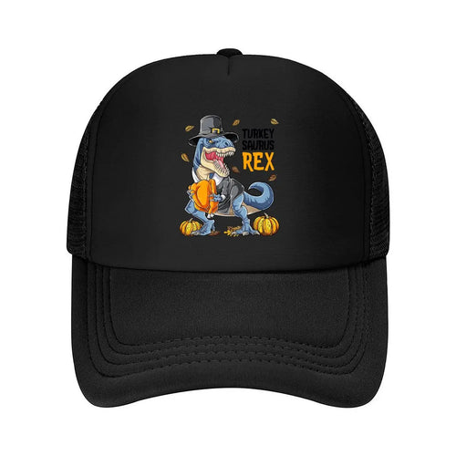 Turkey Saurus Rex Thanksgiving 2026 Mesh Baseball Cap