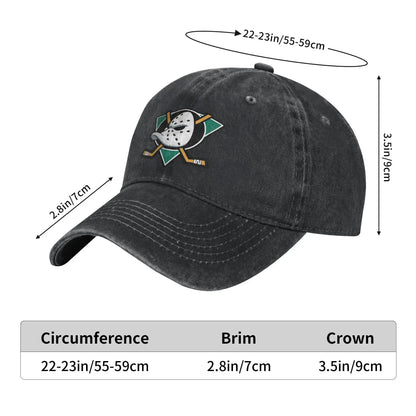 Mightys Ducks  Baseball Cap Sun Hunting Camping Adjustable Washed Hip Hop Hats
