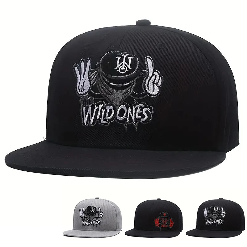 Unisex WILD ONES Embroidery Hip-hop Hats Adjustable Baseball Caps