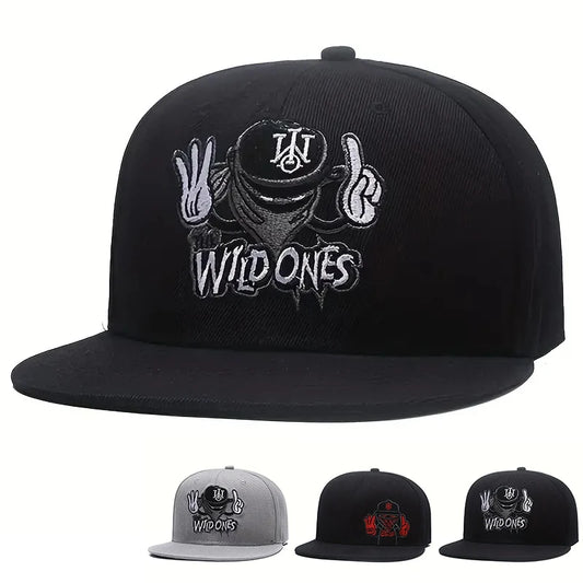 Unisex WILD ONES Embroidery Hip-hop Hats Adjustable Baseball Caps