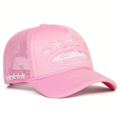 Fashionable Embroidered Baseball Hat Five Star Color