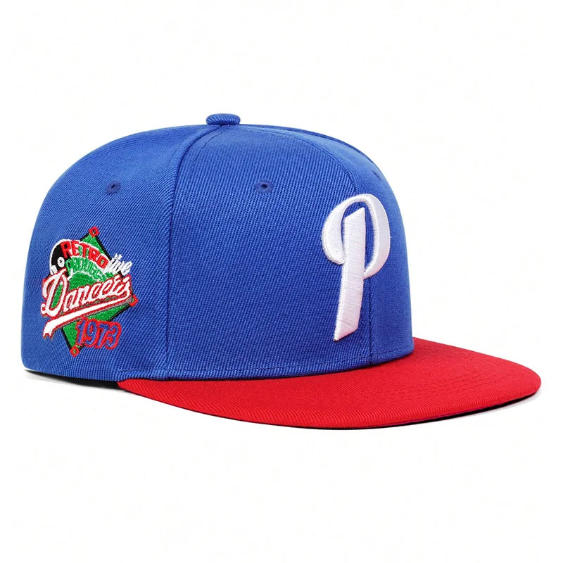 Unisex P Letter Embroidery Hip-hop Hats Outdoor