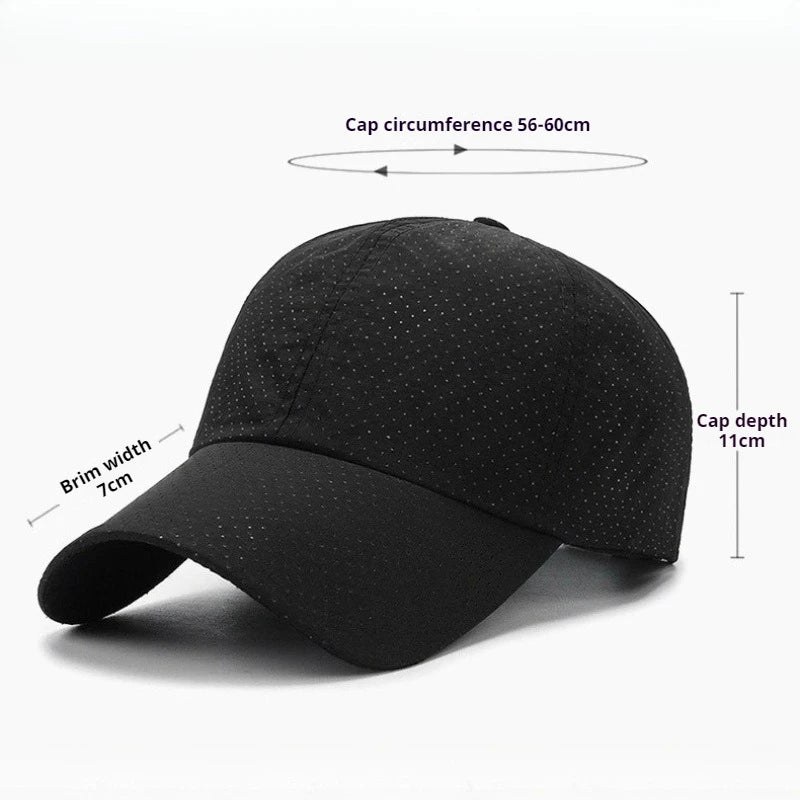 Solid Color Mesh Cap Baseball Cap Women Autumn Korean Edition Sunscreen Hat