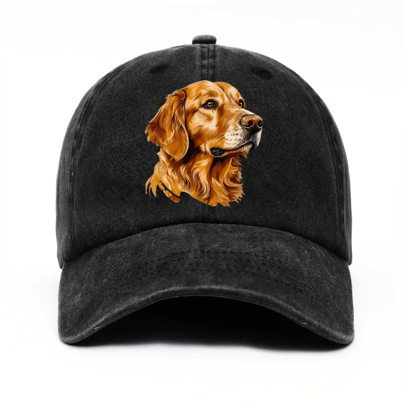 Golden Retriever Printed Baseball Cap
