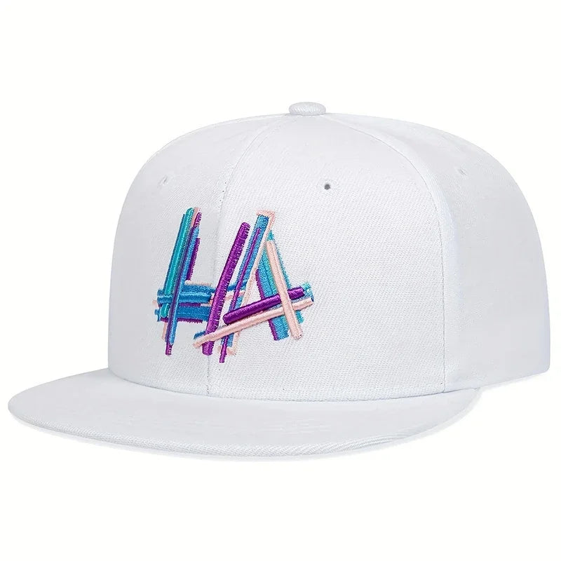 Unisex Letter Embroidery Hip-hop Hats Snapback Cap