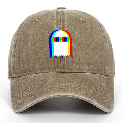 Colorful Ghost Print Baseball Cap