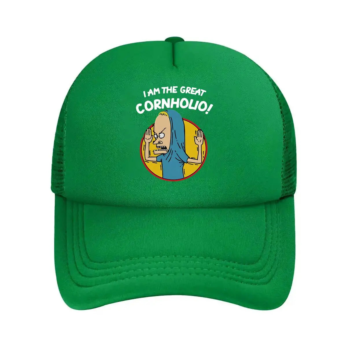 “Cornholio” - Cartoon Art Classic MTV Character For 90s Animation Fans Mesh Baseball Cap