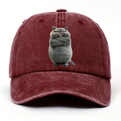Cute Cat Printed Baseball Cap