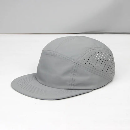 Quick Drying Nylon 5 Panel Snapback Hat For Men Women