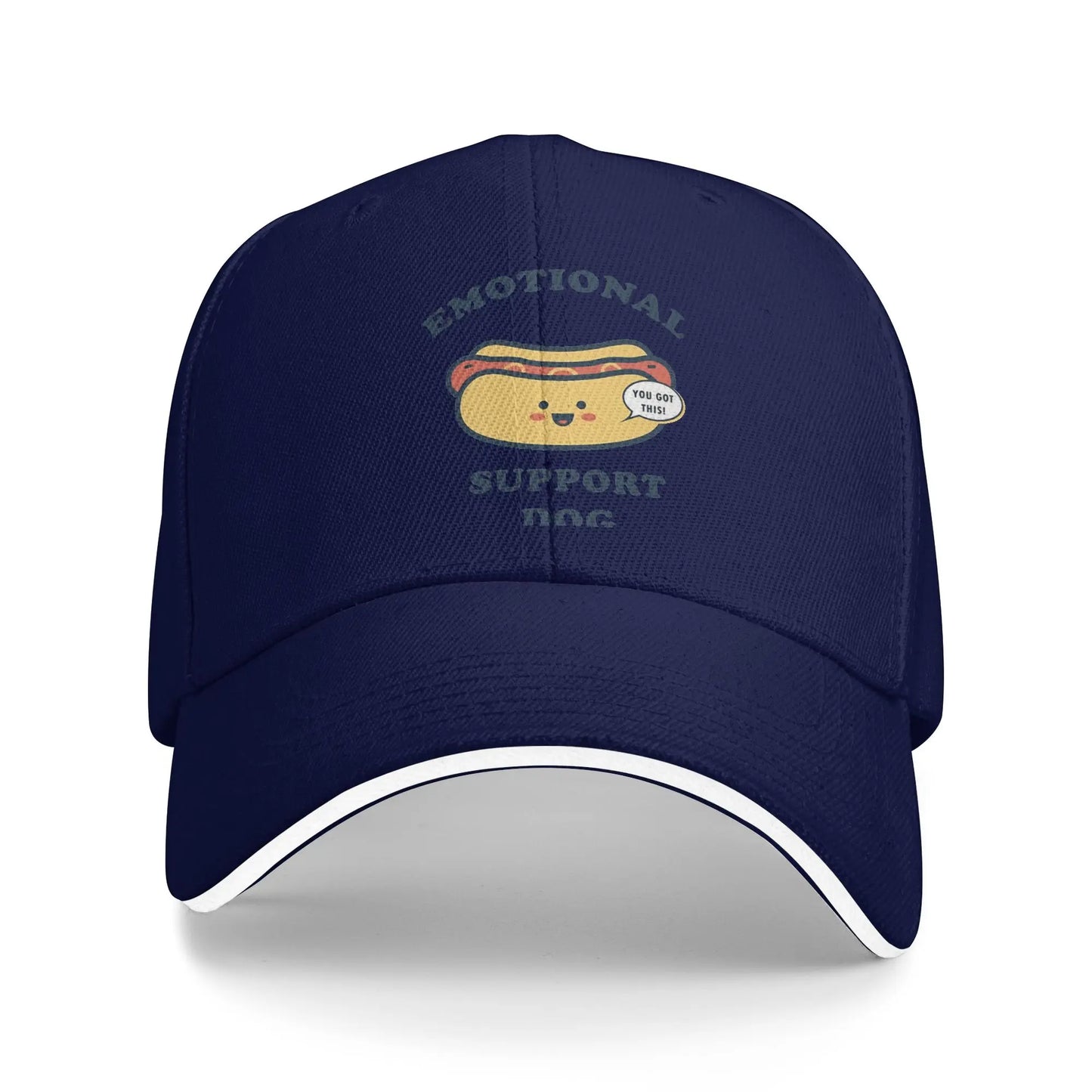 Summer Casual Baseball Cap Emotional Support Hotdog Outdoor Sport For Couple Women