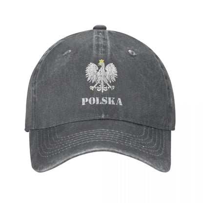 Vintage Polska Vintage Poland Polish Flag Baseball Cap
