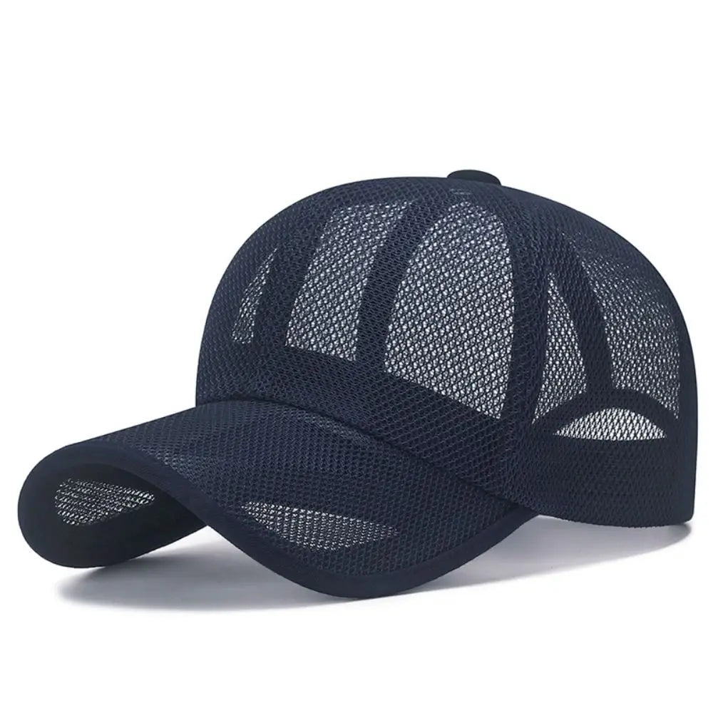 Fashion Quick Dry Full Mesh Caps Sun Protection Breathable Summer Baseball Cap