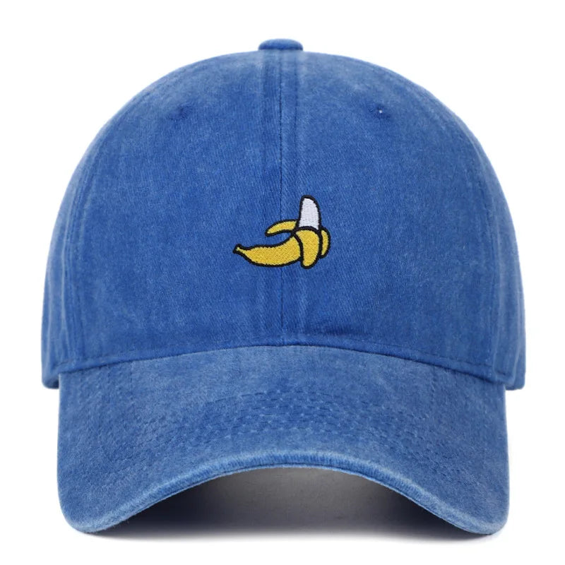 Banana Embroidered Baseball Hats For Men Women