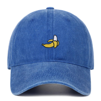 Banana Embroidered Baseball Hats For Men Women