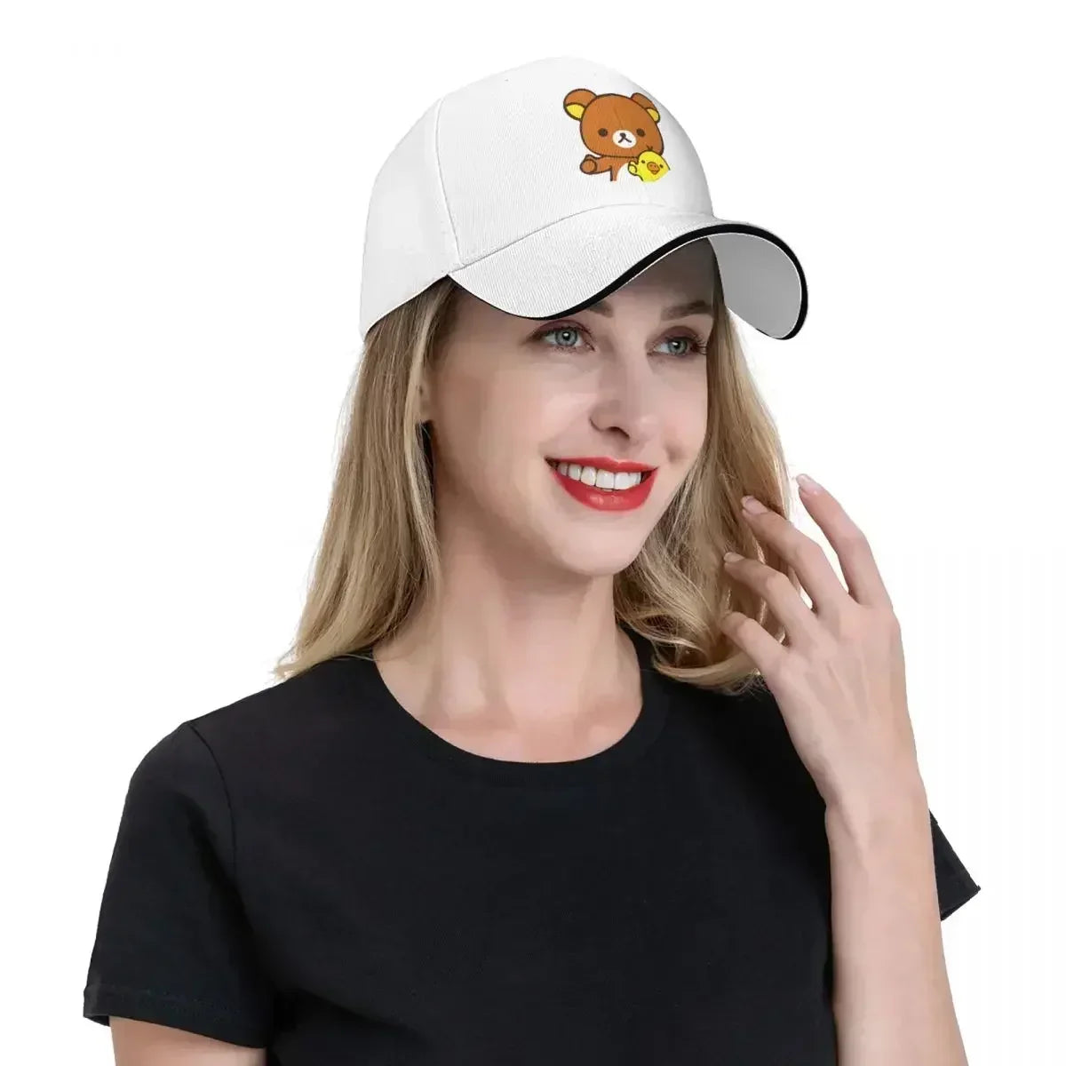 New Rilakkuma Baseball Cap Hip Hop Kawaii Bears Cute Animals