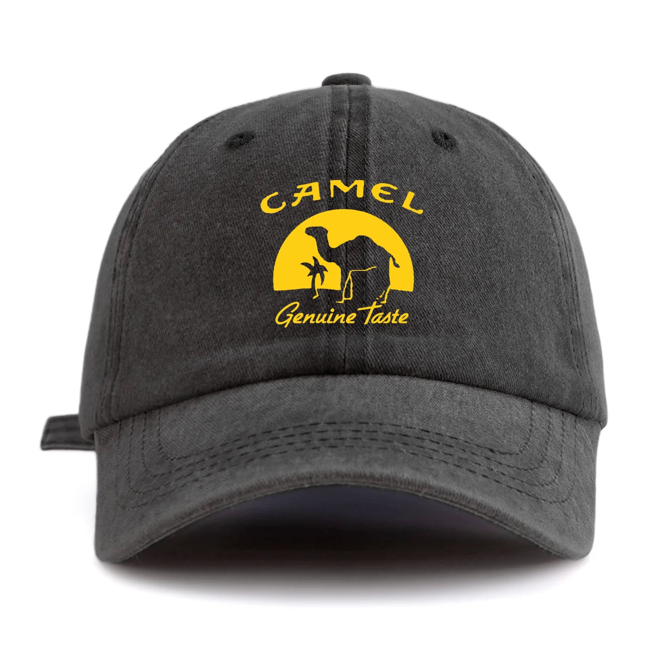 CAMEL Print Washed Baseball Cap For Adults