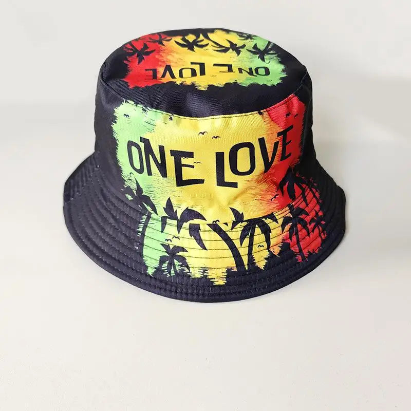 Lion Printed Panama Bucket Hats