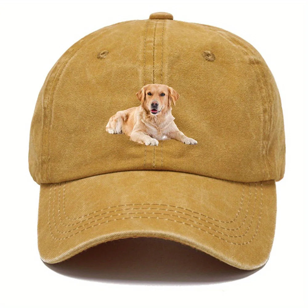 Golden Retriever Printed Baseball Cap For Both Men And Women