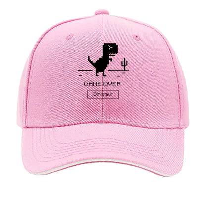 Game Over Dinosaur Pixel Art Desert Hip Hop Hat Baseball Cap