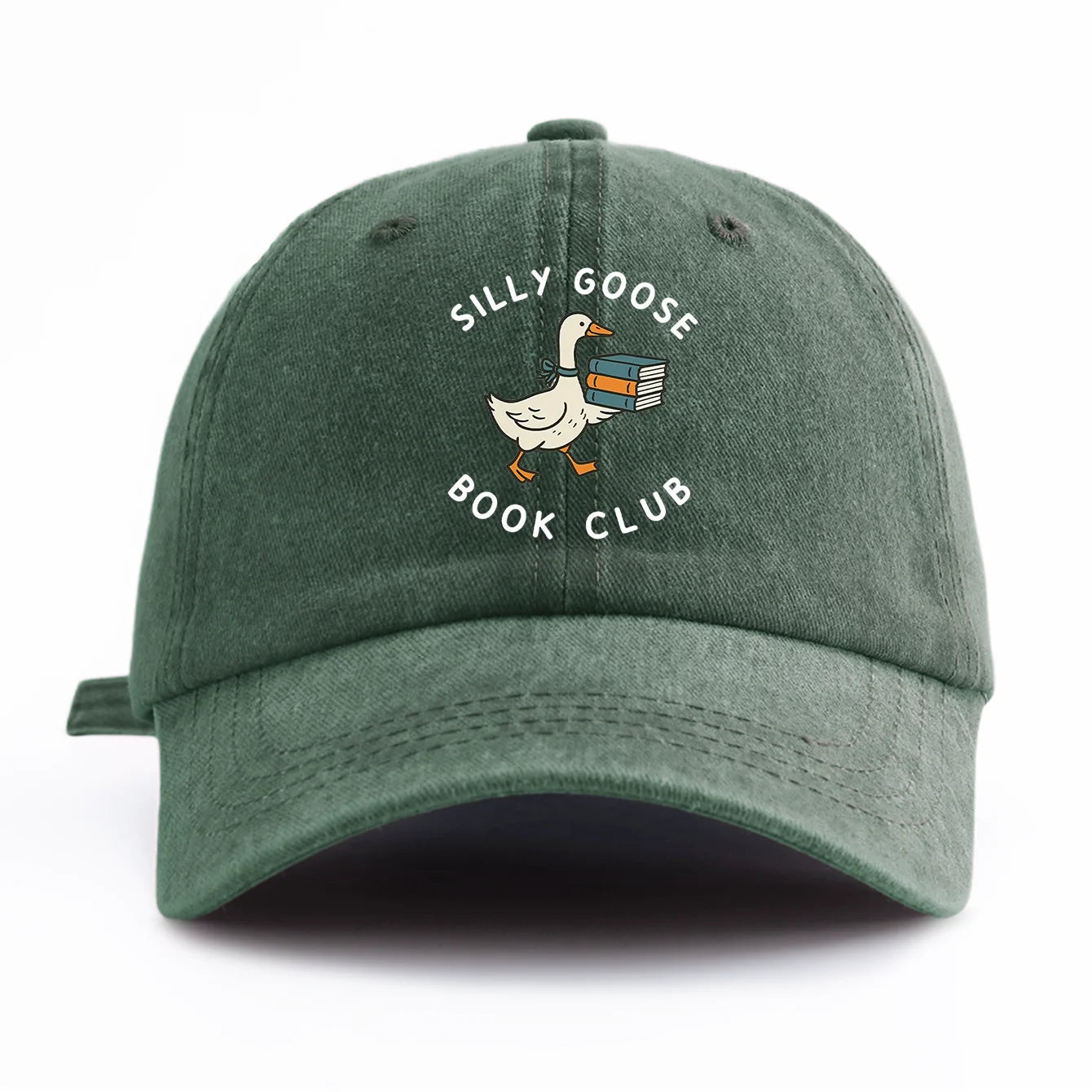 BOOK CLUB Print Washed Baseball Cap For Adults