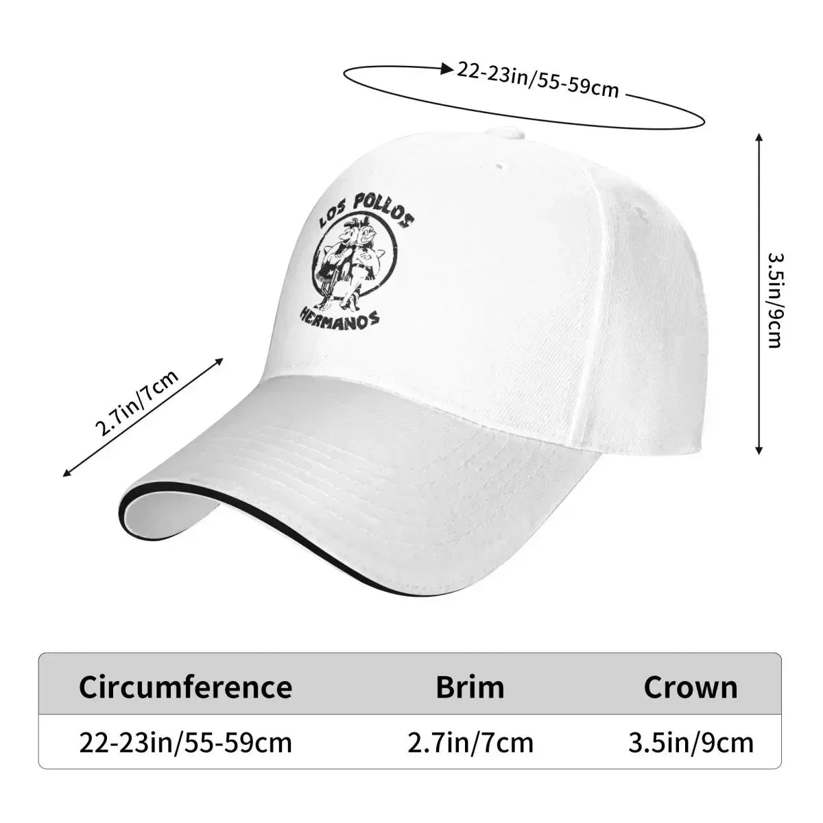 New Breaking Bad Baseball Cap Hip Hop Los Pollos Hermanos Chicken Brothers