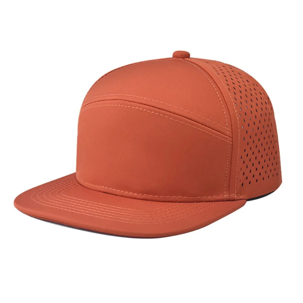 High Quality Solid Color Snapback Cap Adjustable Breathable Hip-Hop Hat Visor Hat Unisex