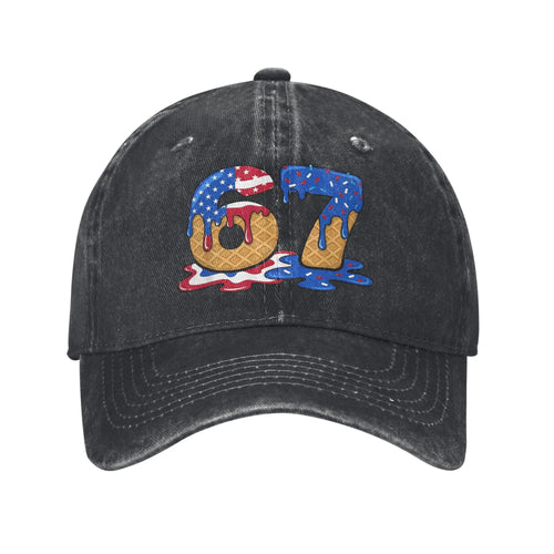 67 Ice Cream Drip Meme Funny Six Seven Gen Alpha Slang Baseball Cap