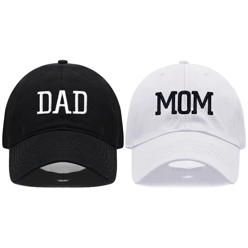 DAD MOM Embroidery Baseball Cap Fashion Women Men
