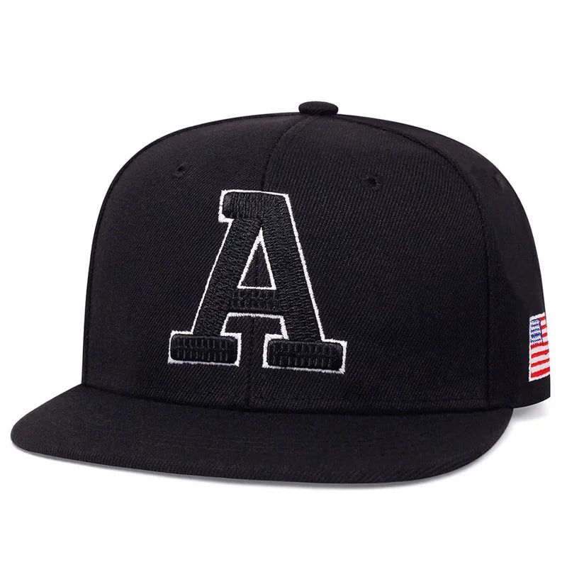 Fashion Men Hip Hop Cap A Letter Embroidery Baseball Caps Snapback Hat