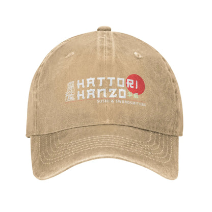 Hattori Hanzo Sushi And Swordsmithing Sun Baseball Cap