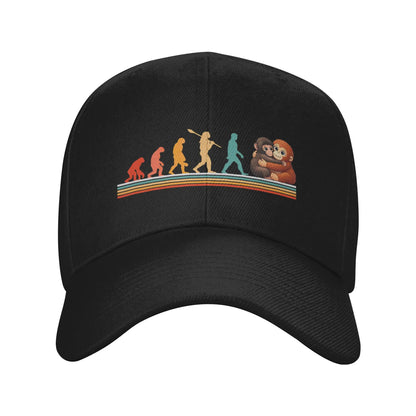 Sad Monkey Punch Meme With An Orange Toy Cap Baseball Cap For Men Women