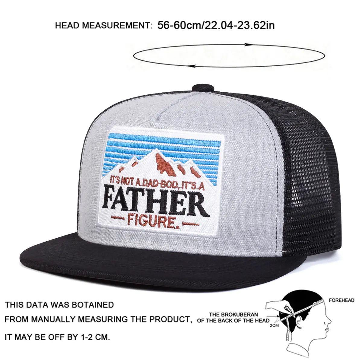 Unisex It's A FATHER Embroidery Hip-hop Net Hats Spring Summer Outdoor