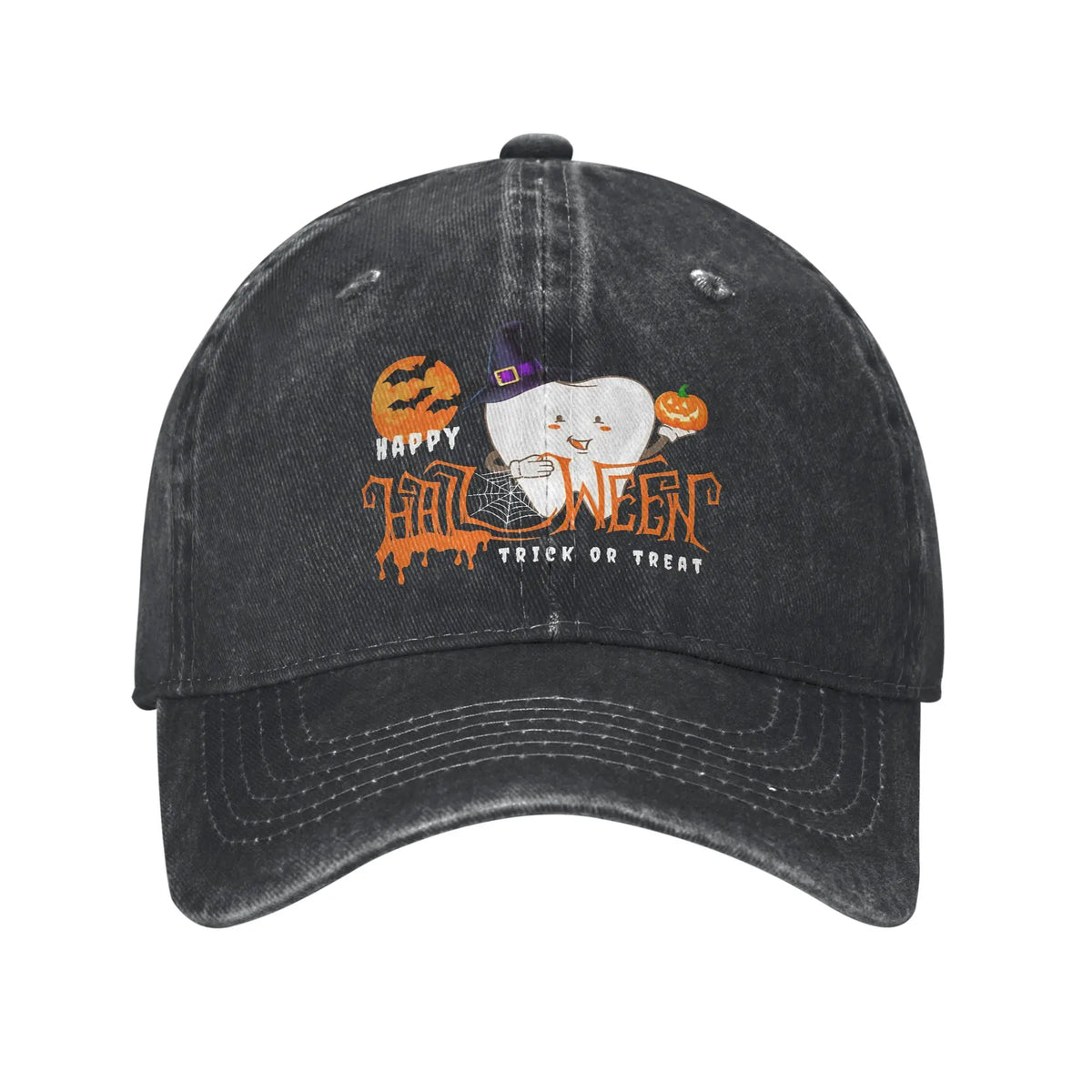 Funny Teeth Unisex Baseball Caps Cartoon Teeth Helloween