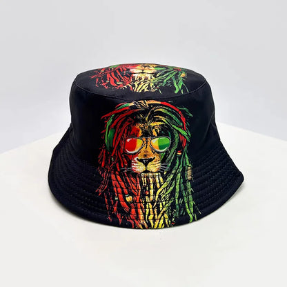 New Fashion Graffiti Sunscreen Bucket Hats Fashion Letter Print Fisherman