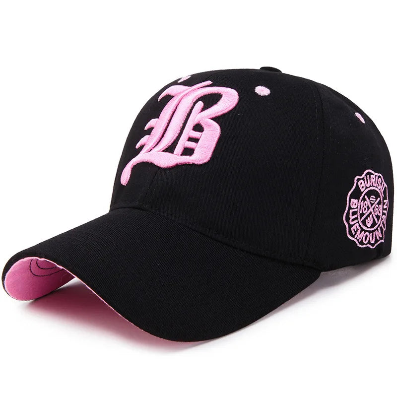 Men Women's Baseball Cap Summer Cotton Hat Embroidery Snapback Hip-Hop Cap