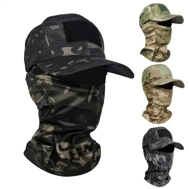 Camo Baseball Caps Camouflage Balaclava Hat Outdoor Fishing Hiking Hunting