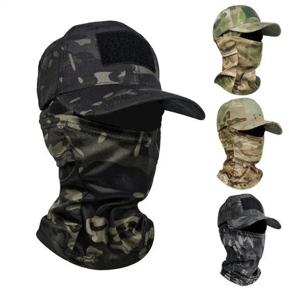 Camo Baseball Caps Camouflage Balaclava Hat Outdoor Fishing Hiking Hunting