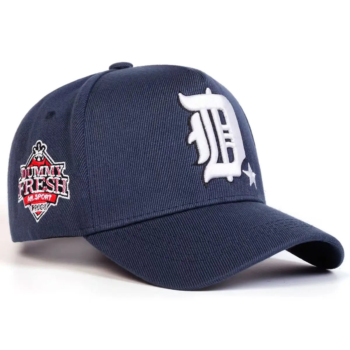 Unisex Gothic D Letter Embroidery Side DUMMY FRESH Baseball Caps Sunscreen Hat