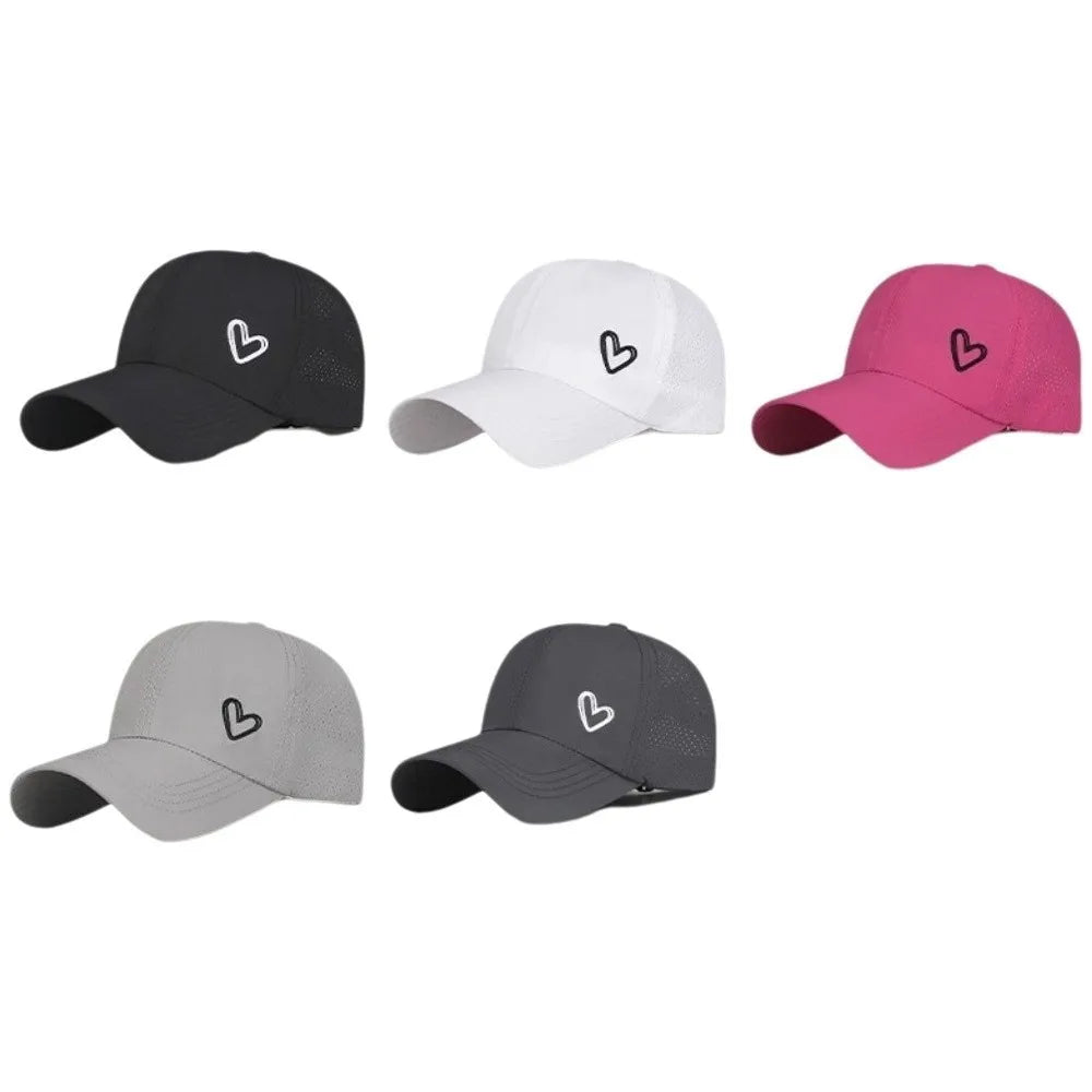 Fashion Love Heart Ponytail Baseball Cap