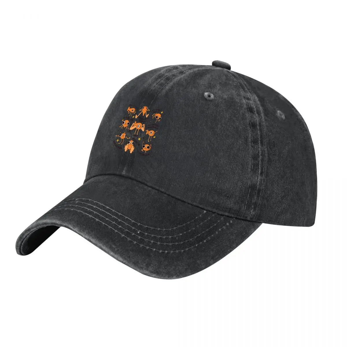 Le Poisson Steve Funny Orange Fish Meme French Baseball Cap