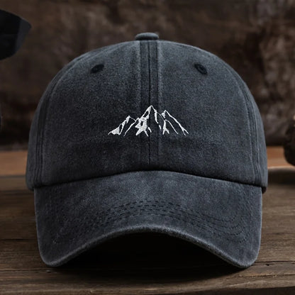 Men's Baseball Cap Mountain Peak Pattern Print Vintage