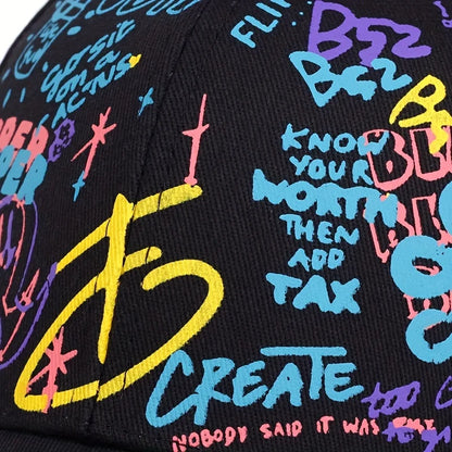 Fashion Graffiti Printing Baseball Cap Outdoor Cotton Casquatte Hat Men Women