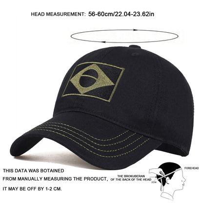 Tactical Baseball Cap Men Summer Brazil Flag Sun Protection Snapback Cap Male