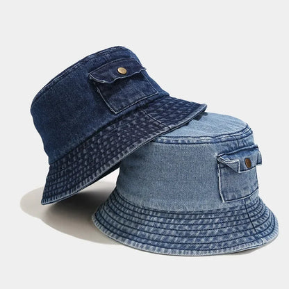 Cotton Style Bucket Hat Men Women Trendy Lightweight