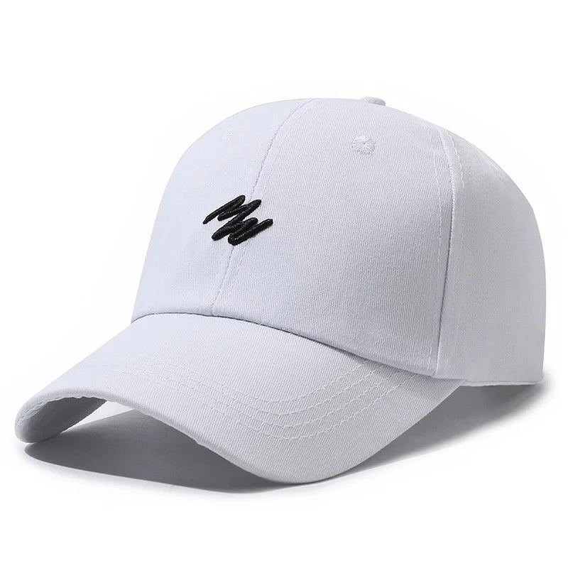 3D Embroidered "MN" Simple Korean Design Baseball Cap For Men Women