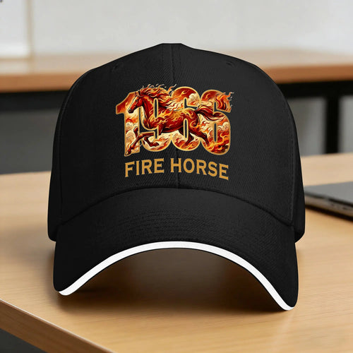 1966 60th Birthday Year of The Fire Horse Zodiac Year Sun Baseball Cap