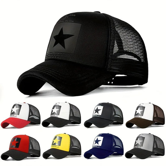 Five Pointed Star Printed Baseball Cap